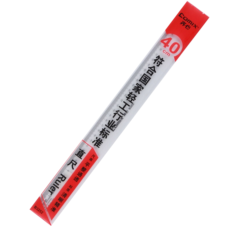 COMIX (COMIX) 40cm Scale Measuring Drawing Ruler/stretcher, Student Ruler, Office Stationery, B3252