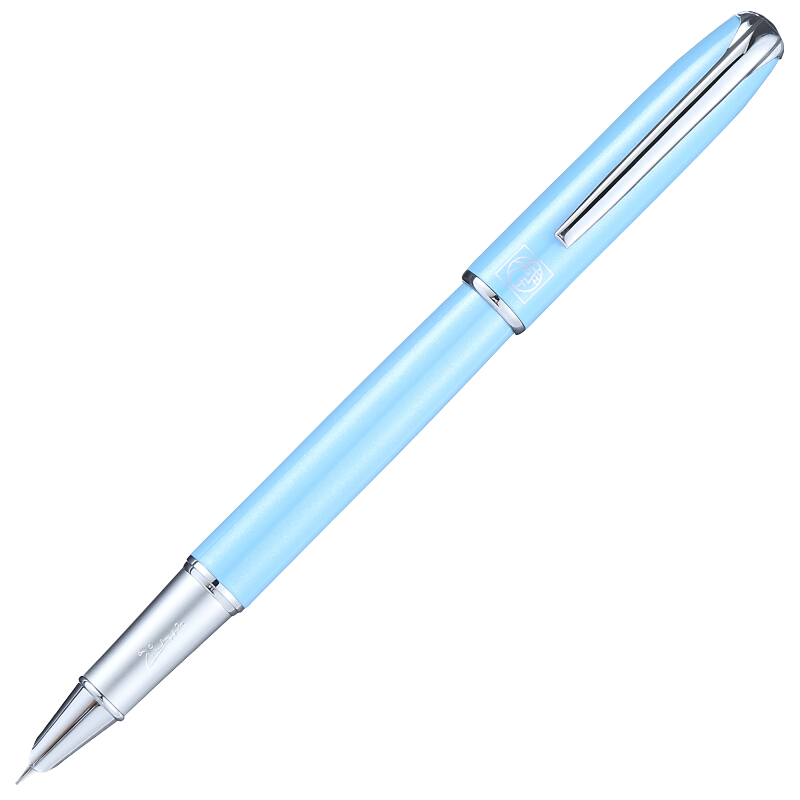 Pimio Fountain Pen, Signature Pen, Financial Extra Fine 0.38mm, Business Office Gift, Adult Student Calligraphy Practice, Men Women Mid-Autumn Festival Gift, Malaga Series 916 Light Blue