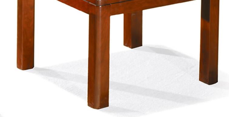 华旦 办公家具实木胡桃色茶几方形茶几  ZM-6601-京东