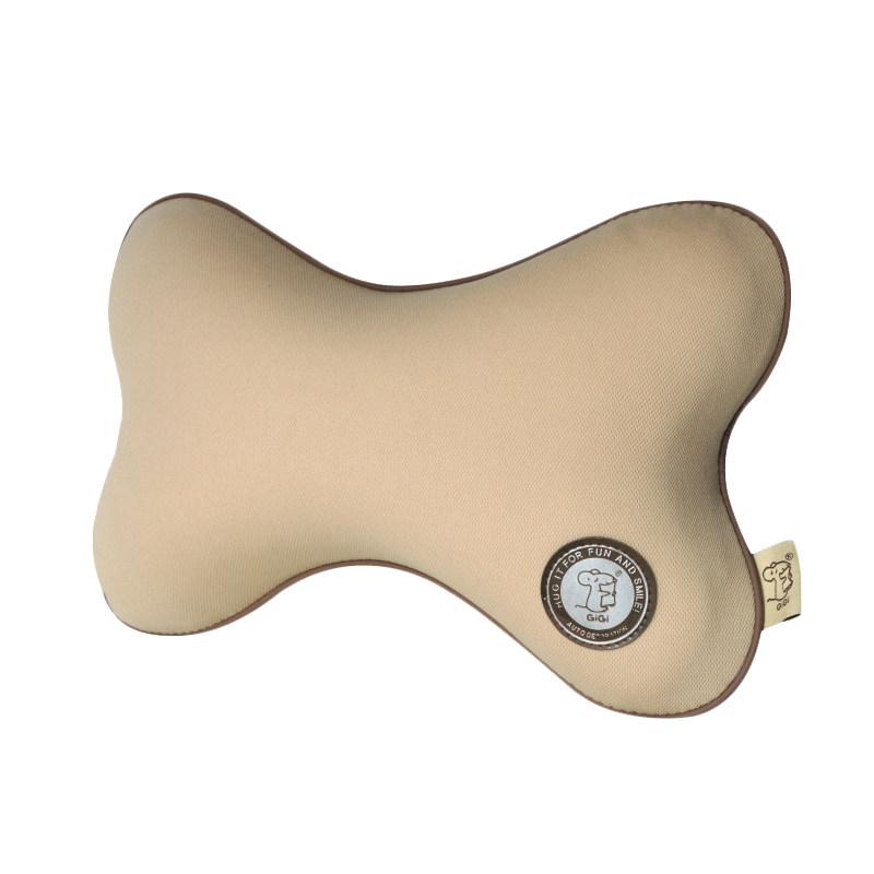 GiGi Car Headrest, G-1063 Space Memory Foam Bone Pillow, Vehicle Neck Pillow, Headrest, Apricot Color