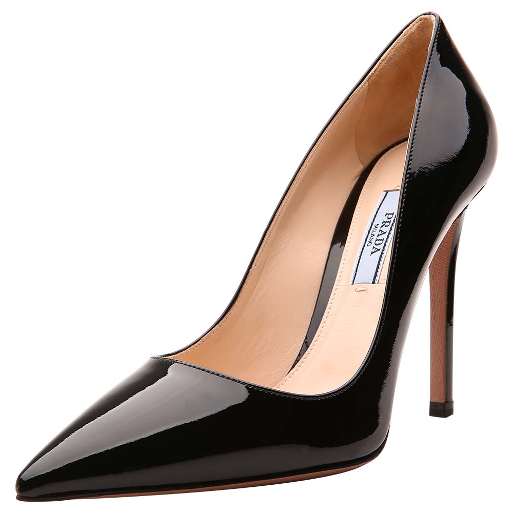 prada 普拉达 女士黑色皮革尖头高跟鞋 1i939f xuw f0002 f a110 37.