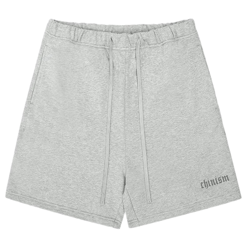 CHINISM Men's Shorts, Summer Simple Pure Cotton Knit Trendy Casual Sports Pants, Knee-Length Shorts CJ2212Y6037