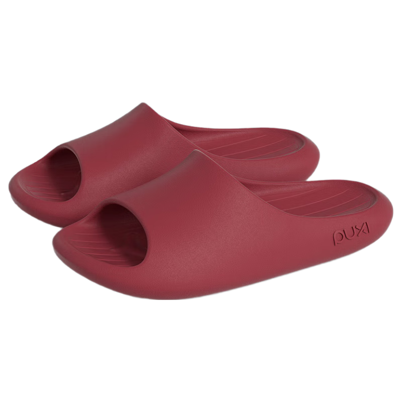 Poxi Men's All-Season Antibacterial Indoor Bathroom Shower Non-Slip Home Couple Slippers for Women, Angola Red, Size 39-40