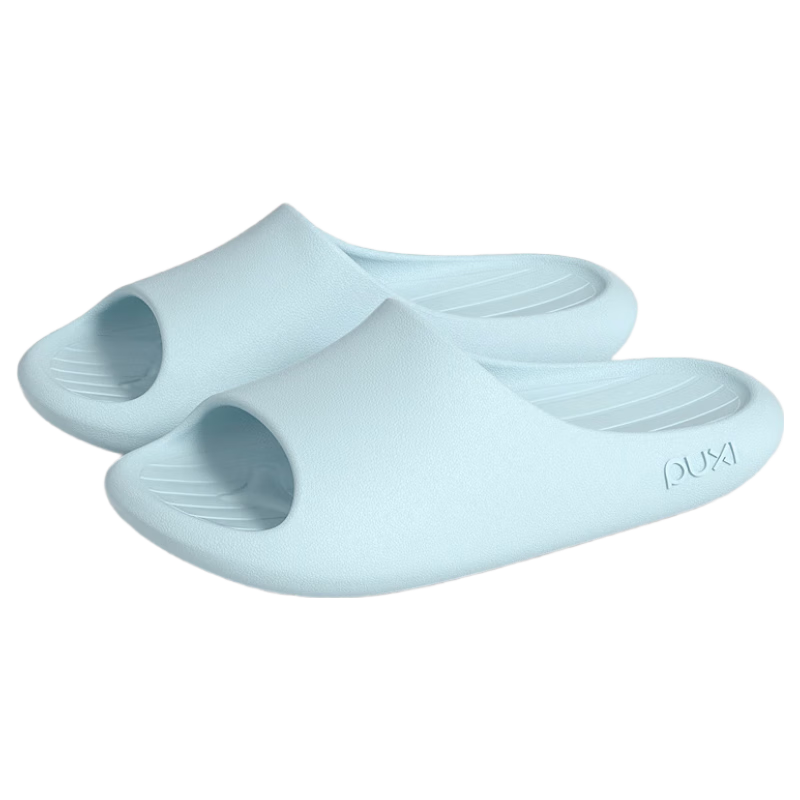 Poxi Men's All-Season Antibacterial Indoor Bathroom Shower Non-Slip Home Couple Slippers, Women's Sandals, Water Blue, Size 39-40