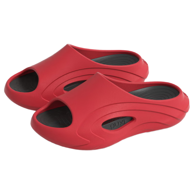 Puxi Men's Summer Outdoor Cushioned Sports Sandals Red Black 40-41