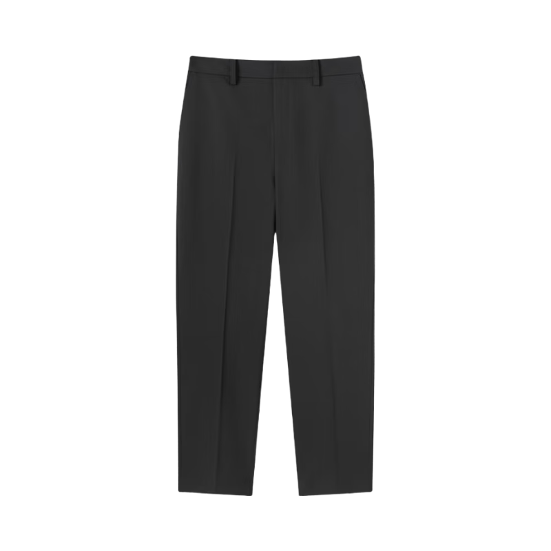 JD Jingzao Women's Dress Pants 2026 Spring New Slim Fit Casual Loose Straight Leg Four-Way Stretch Black XL