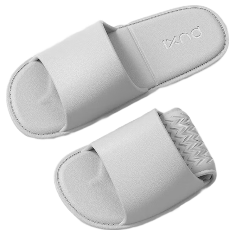 Puxi EVA Summer Foldable Women's Slippers Couple Travel Simple Gray Size 40 (39-41)