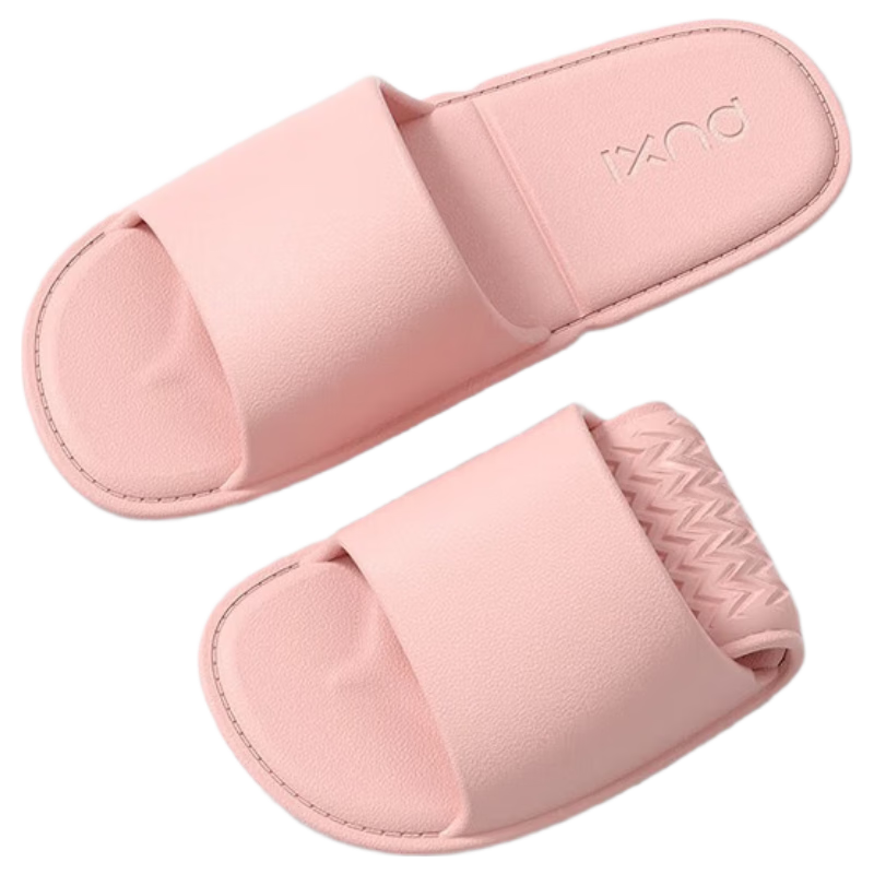 Poxi EVA Summer Foldable Women's Slippers, Couple's Travel Simple Style, Light Pink, Size 40 (39-41)