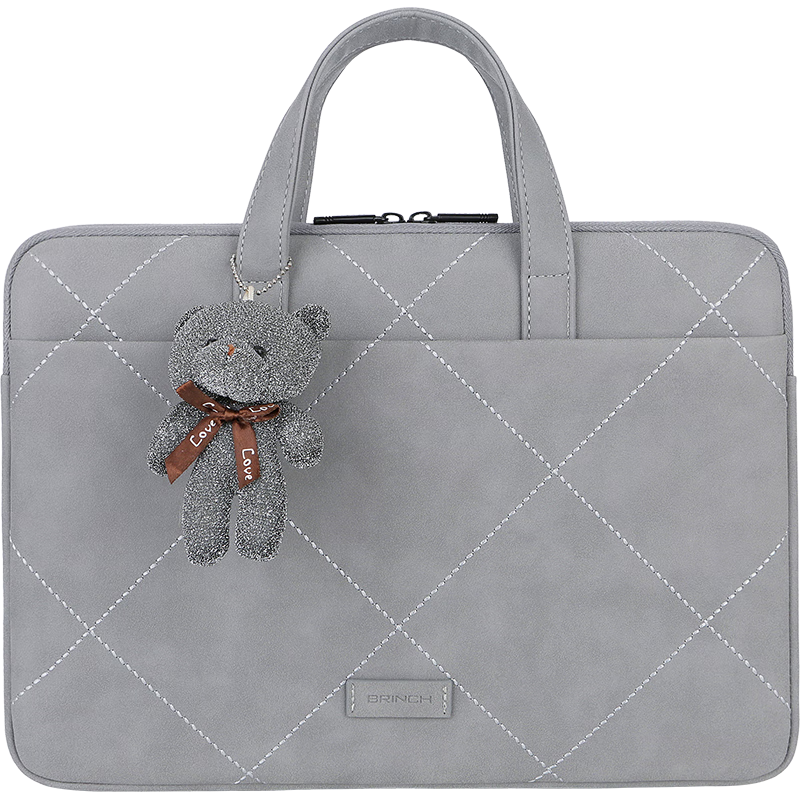 BRINCH Laptop Bag for Women, 13.3-Inch Business Commute Simple Style Compatible with Apple And Huawei Notebooks