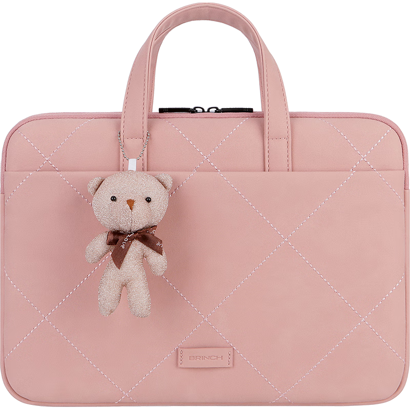 BRINCH Laptop Bag for Women, 15.6-Inch Business Commute Simple Style Suitable for Apple Huawei Laptops