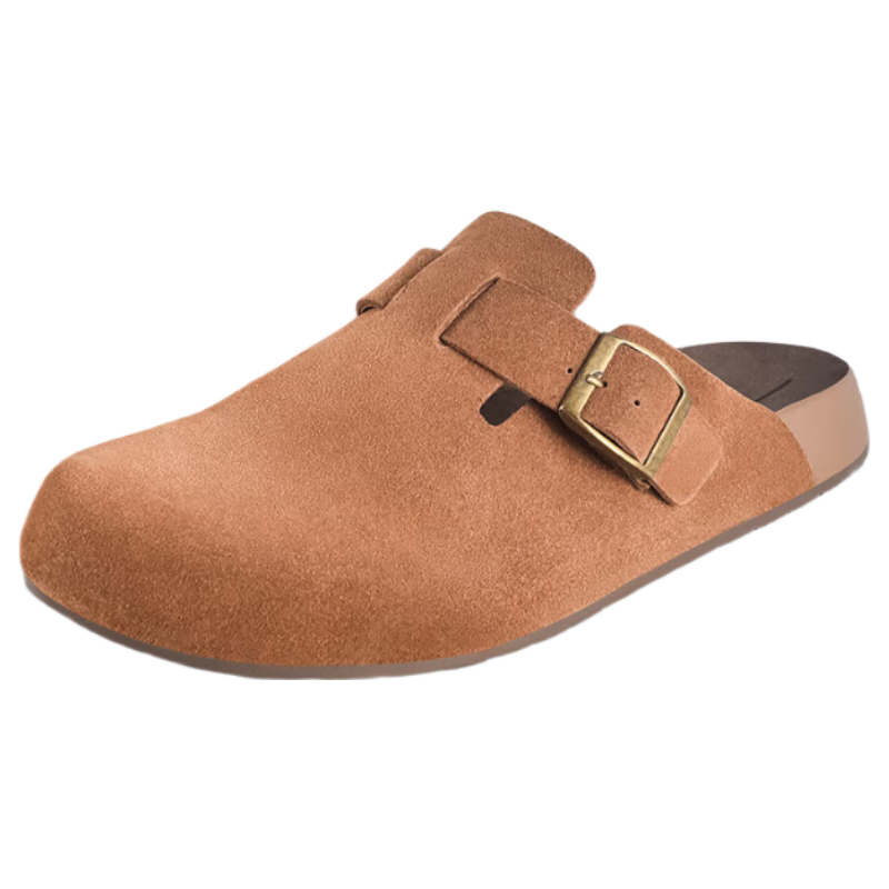 JD Original [Bokken Shoes] Men's Thick-Soled Sandals for Outdoor Wear, Spring And Summer New Style Slippers, Light Gray, Size 43