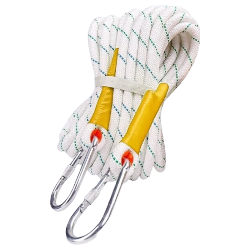 Yuanbang [Jingcang Express] 16mm High-Altitude Work Rope Safety Rope Steel Wire Rope Durable and Wear-Resistant Anti-Fall Safety Rope 16mm Work Rope 10m (With Steel Wire)