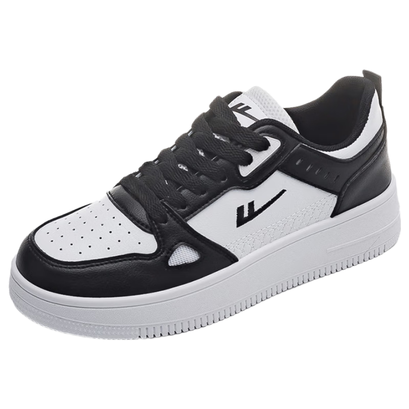 Huili Women's Shoes, 2026 Summer New Fashion Breathable Sneakers, Classic Versatile Breathable Shoes for Women, White And Black, Size 38