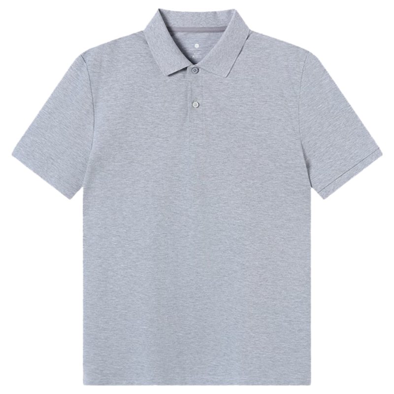 JD Original [Stain-Free Sweat] Men's Polo Shirt, Short-Sleeve T-Shirt for Spring, Men's Clothing Top, Light Floral Gray, 3XL