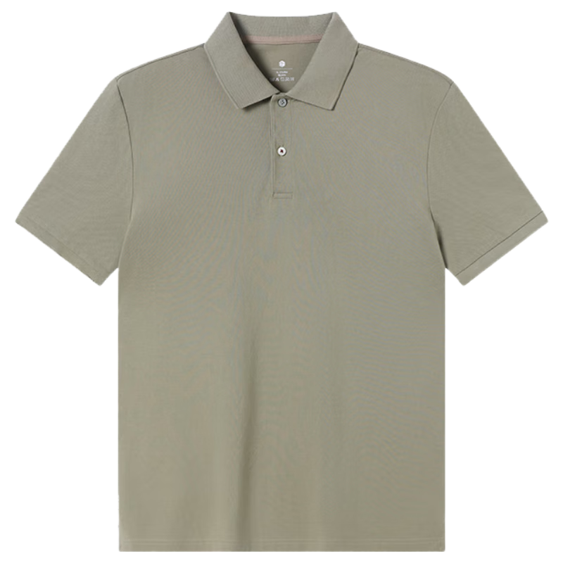 JD Original [Stain-Free Sweat] Men's Polo Shirt, Short-Sleeve T-Shirt for Spring, Men's Clothing Top, Khaki, Size S