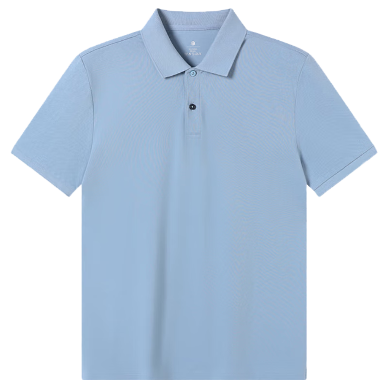JD Original [Stain-Free Sweat] Men's Polo Shirt Short Sleeve T-Shirt Spring Clothing Men's Top Smog Blue 2XL