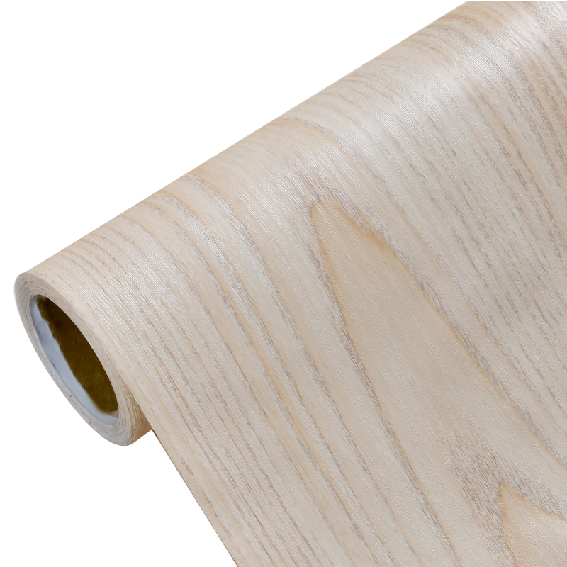 Qinghua Wood Grain Imitation Self-Adhesive Wallpaper, Renovation Sticker for Furniture, Wardrobe Color-Changing Protective Film, Curly Willow Wood, 60*300cm