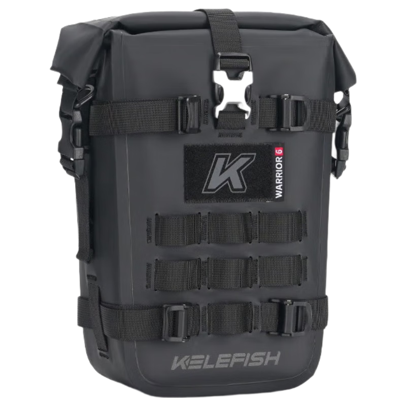 KELEFISH Motorcycle Guardrail Edge Protective Reflective Side Bag Waterproof Travel Hanging Bag Warrior Model 8-10*2