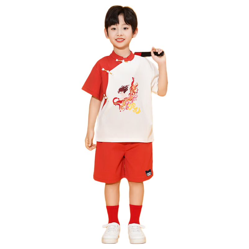 Guniya Nezha Hanfu Children's Cosplay Costume Boys and Girls National Style Outfit Size 130
