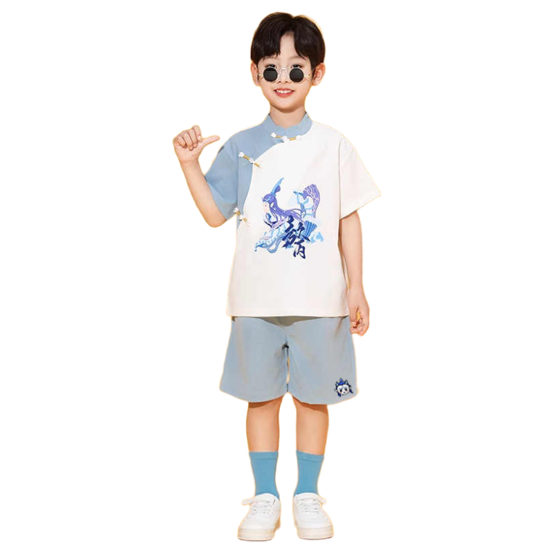 Guniya Aobing Hanfu Children's Cosplay Costume Boys and Girls National Style Outfit Size 110