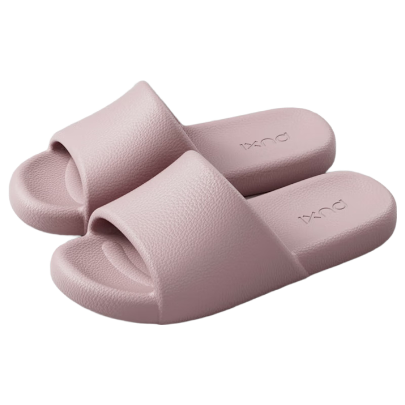 Puxi Summer EVA Textured Leather Women's Indoor Slippers Home Bathroom Soft Sole Clove Purple Size 39-40