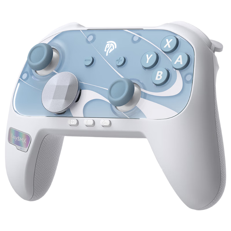 EasySMX S10 Nintendo Switch 2nd Gen Pro Game Controller One-Key Wake Joy-Con Bluetooth HD Vibration PC Steam Zelda Pokémon Macro Programming White