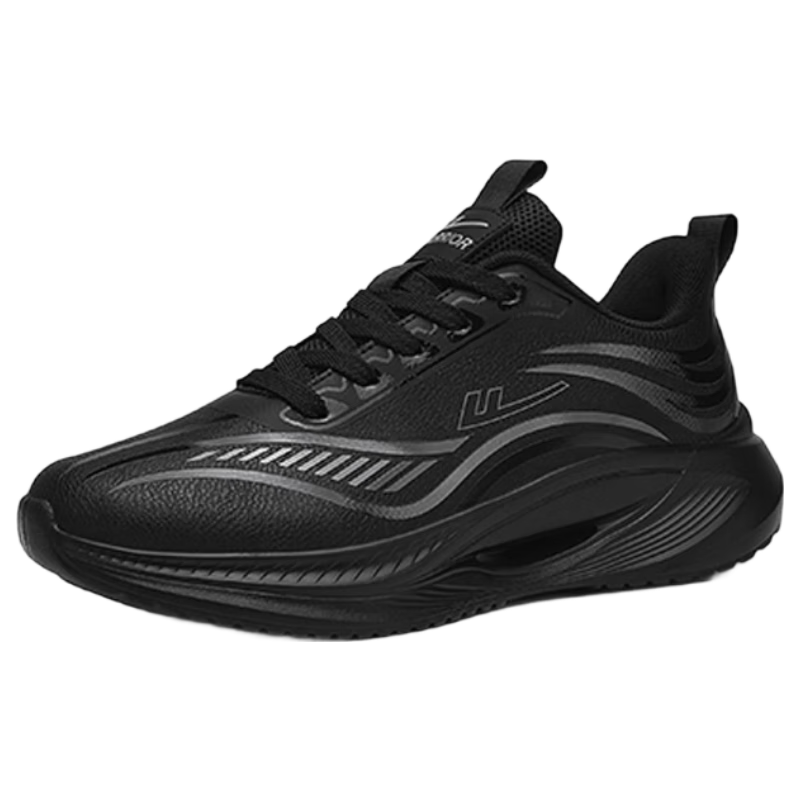 Warrior Official Women's Mesh Breathable Sports Shoes Summer New Casual Comfortable Soft Sole Shoes Black Size 40