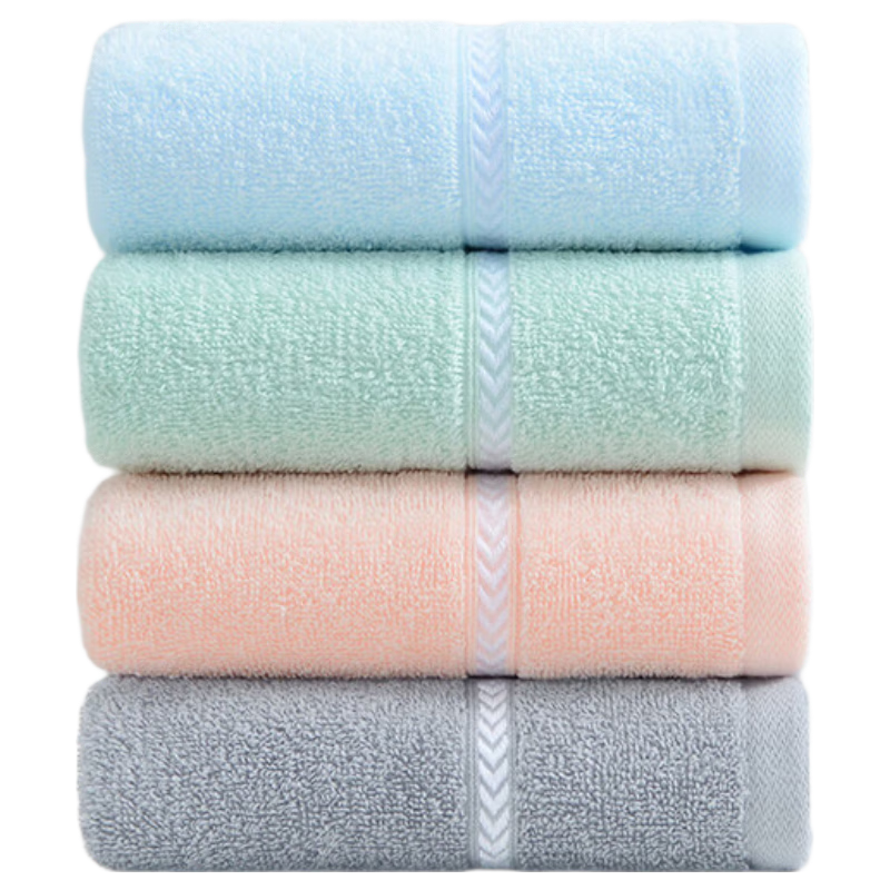Grace Pure Cotton Towel, Xinjiang Cotton, Soft And Absorbent, Face Towel for Adults, Grade A Cotton, Face Wiping Cloth for Sports, Pack of Four
