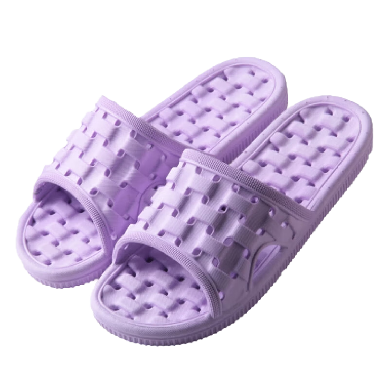 LETUO Women's Slippers, Summer Bathroom Water-Draining Massage Quick-Drying Indoor Sandals, Purple 40/41 (Suitable for 39-40)