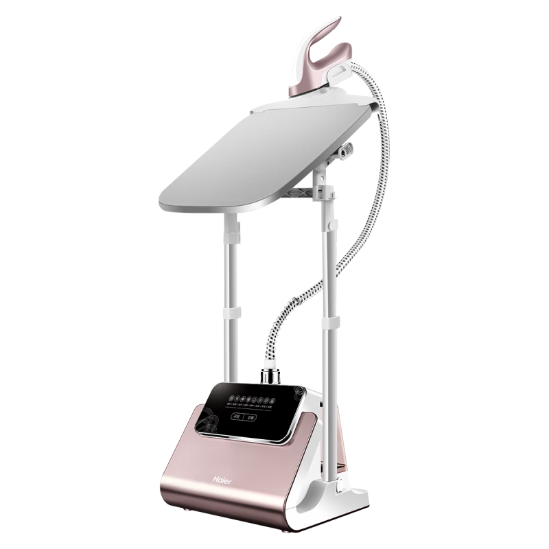 Haier Upright Garment Steamer, 35g Steam Output, 2.4L Water Tank, Home Use, Dual Rod with Board, Handheld Electric Iron, High-Power Standing Ironing Machine HY-GSS2408G