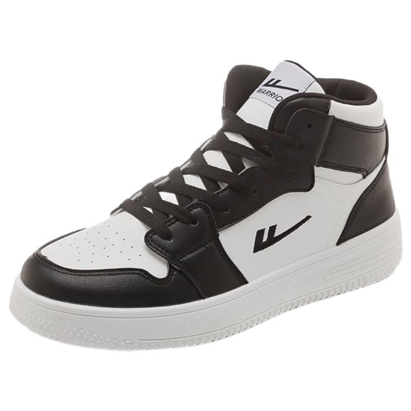 Huili Official Women's Shoes, 2026 New High-Top Thick-Soled Sneakers, Women's Skateboard Shoes, Black, Size 36