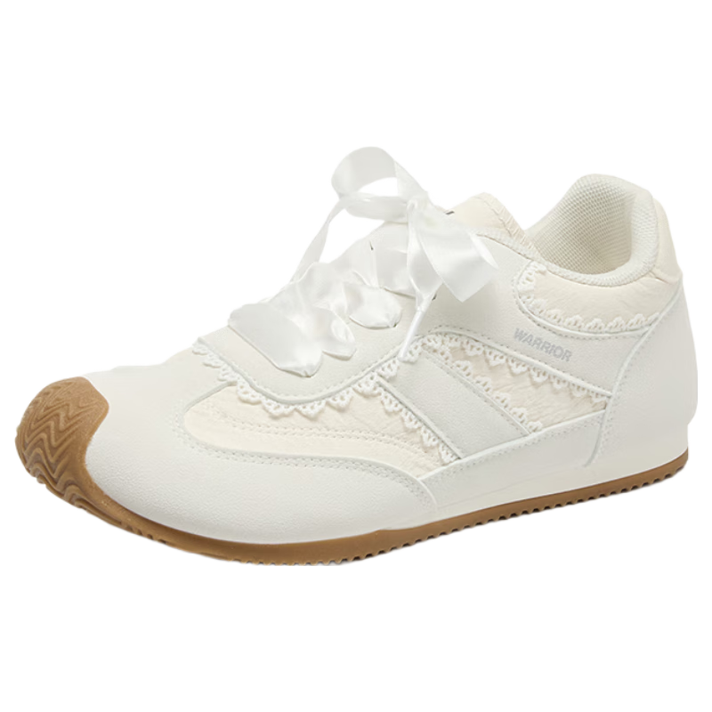 Warrior Women's Shoes 2026 Summer Training Shoes Fashion Trendy Casual Women's Shoes Niche Agan Sneakers Beige Size 39