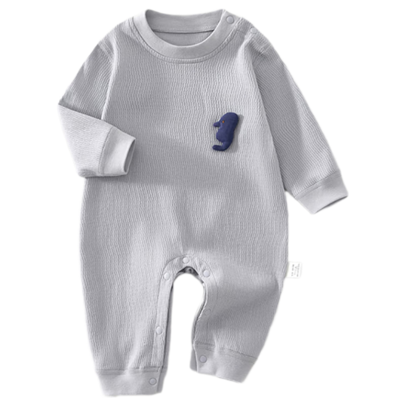 Baby Cotton Romper A-Class Autumn Long Sleeve Unisex Infant Bodysuit Open Crotch Jumpsuit
