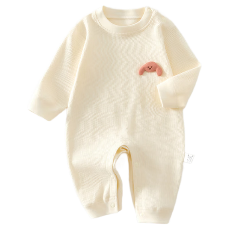 Baby Cotton Romper A-Class Autumn Long Sleeve Unisex Infant Bodysuit Open Crotch Jumpsuit