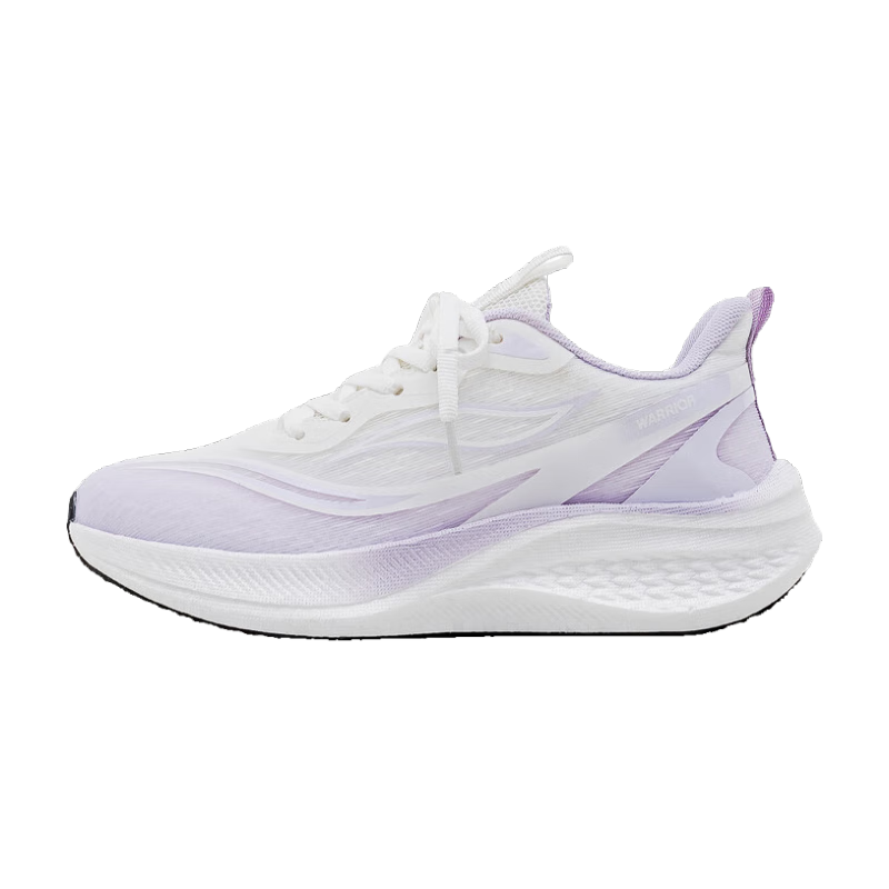 Warrior Women's Mesh Sports Shoes Spring New Lightweight Breathable Casual Sneakers WXY5110 White Purple Size 37