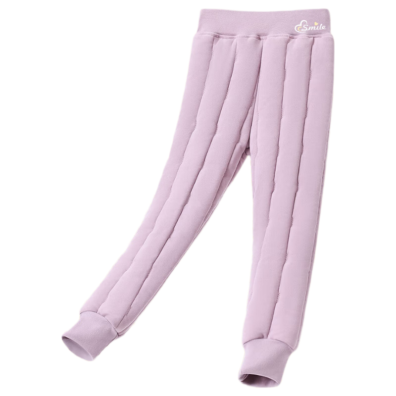 DEESHA 500G School Uniform Essential Children's Thermal Pants Three-Layer Quilted Autumn Winter Girls Thickened Cotton Leggings