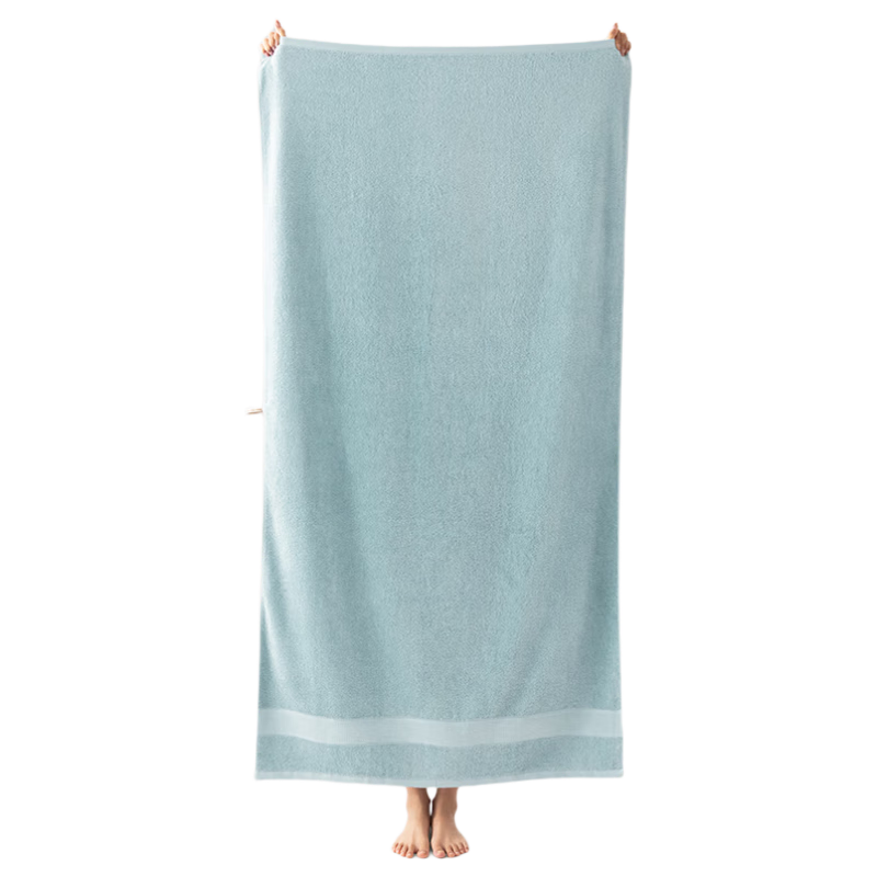 Grace Morning Mist Series Thickened Pure Cotton Bath Towel Adult Unisex All Cotton Bath Wrap Absorbent Skin-Friendly Sports Turquoise Green