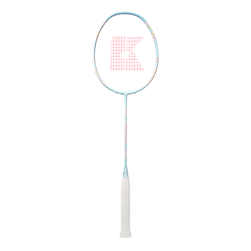 Kumpoo Racket, Full Carbon Fiber, Lightweight And Easy to Control, Durable, Versatile for Attack And Defense, Xunfeng Unicorn II, Cherry Blossom Pink String