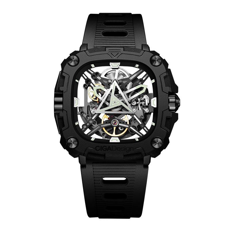 CIGA Design Jingjia Fengmang Series Mechanical Wristwatch, Trendy Energy Eye Fashion Men's Watch, Birthday Gift