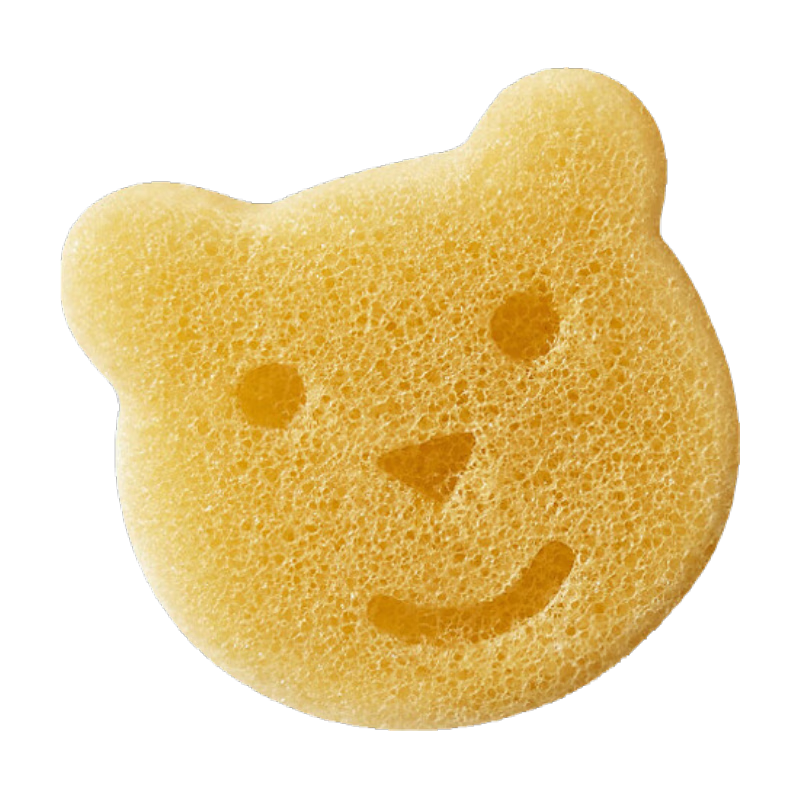 COOKSS Baby Bath Sponge, Konjac Puff Cotton, Newborn Face Washing Sponge, Children's Bathing Tool, Baby Shower Cotton, Two Pieces