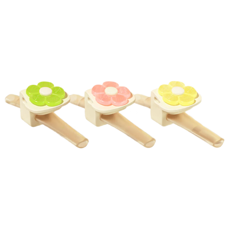 COOKSS Baby Soup Straw with Clip, Silicone Straw for Infants And Toddlers to Drink Porridge, Non-Disposable Yellow + Gree
