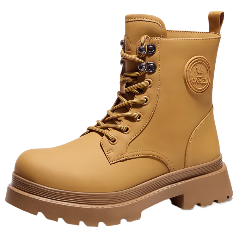 CAMEL Outdoor Casual Shoes Fashion Martin Boots Waterproof Non-slip Women's Work High-top Rain Boots F24C013696