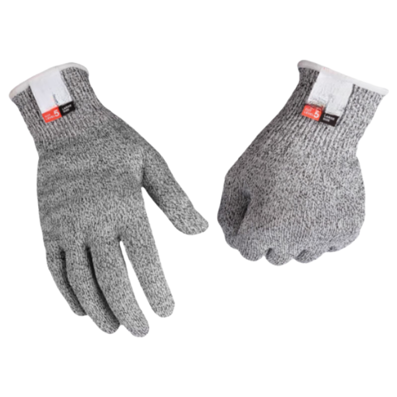 LABBAY Cut-Resistant Gloves Level 5 Anti-Slip Work Safety Gloves Industrial Knife Cut Protection Stainless Steel Wire Work Gloves (Size S)