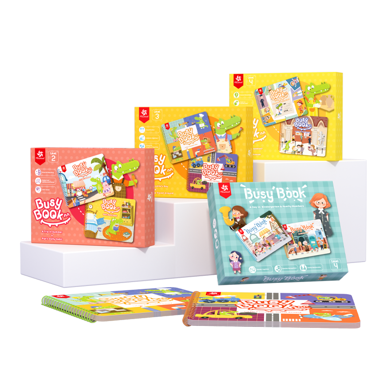 Pinwheel Quiet Book, Tear-Off Book, Busybook, Hand-Tear Book, Baby Velcro Educational Toy, Little Crocodile Busy Book Level 3