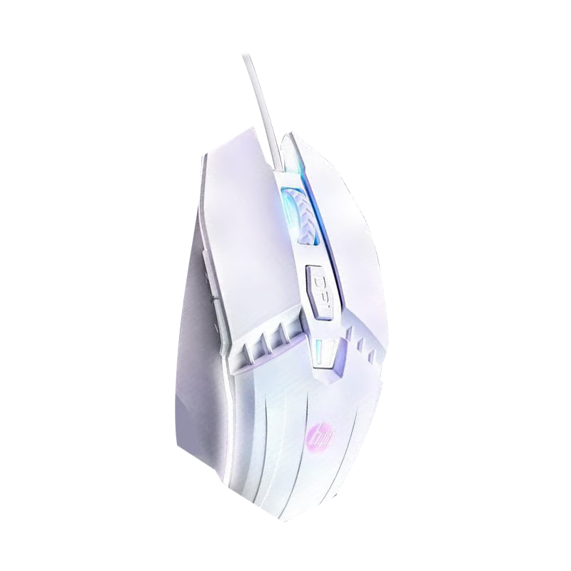 HP M1 Wired Gaming Mouse White Sound Version, Backlit Mouse USB Gaming for Computer Laptop, LOL PUBG Internet Cafe [M1 White Sound] 3600 DPI