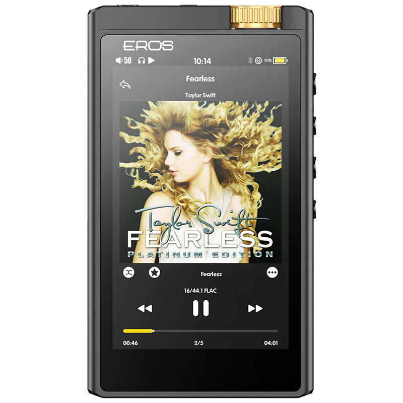 Aigo EROS H05PLUS Professional Decoding Chip, 4.0-Inch HD Touchscreen HIFI Lossless MP3 Student Music Player, DSD Two-Way Transmissio