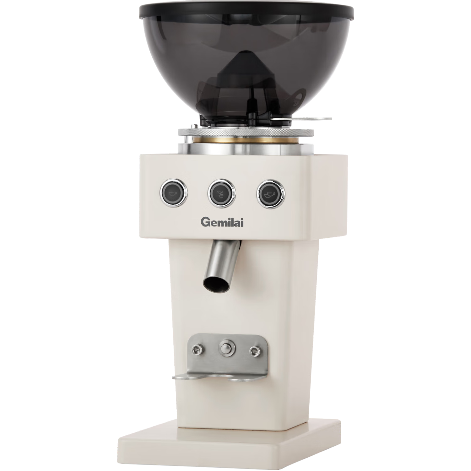 GEMILAI G9015C Electric Coffee Grinder with Dual Bean Hopper, 64mm Flat Burr, Home Use, Small Appliance, New Year Gift