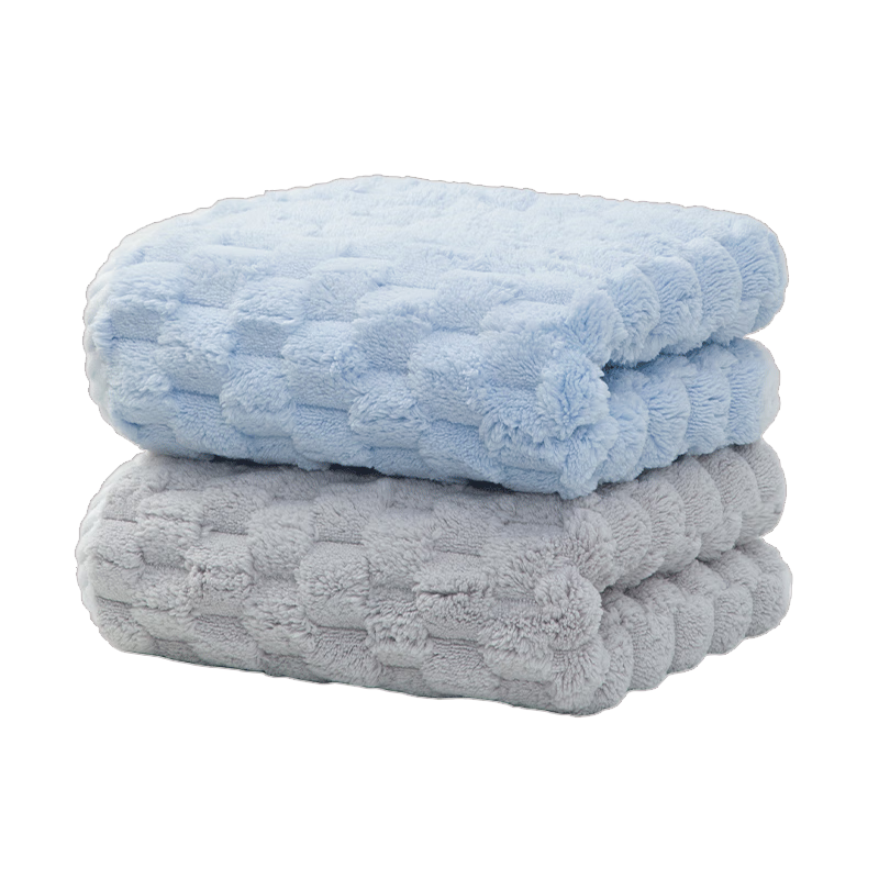 GGT Bamboo Towel for Men, Face Towel for Men And Women, Quick-Drying Absorbent Class A Bath Towel, Two-Pack: Plain + Light Ink