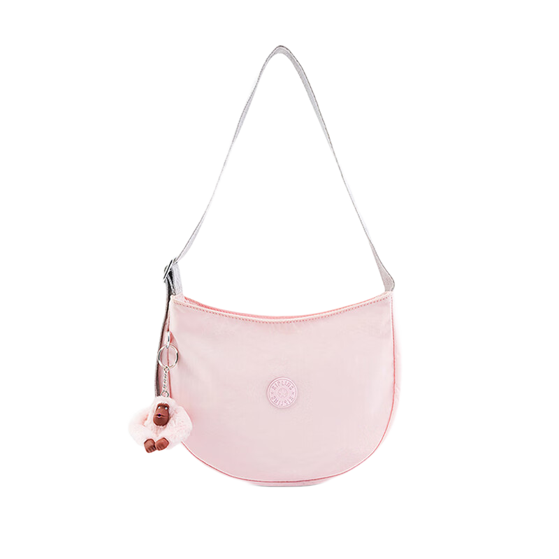 Kipling Gift Fashion Shoulder Bag Crossbody Bag Classic Gift MAYZE Cherry Blossom Pink Woven Strap Patchwork Women's Birthday Present