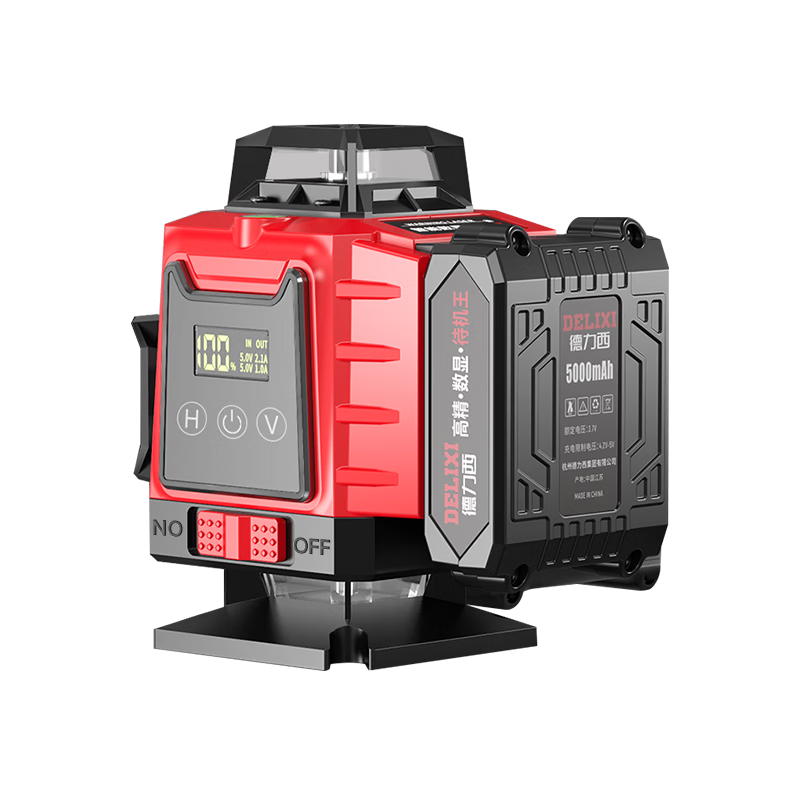 DELIXI ELECTRIC Blue Light 16-Line Laser Level High Precision Strong Light Fine Line Auto Leveling Wall-Mounted Outdoor Home Use